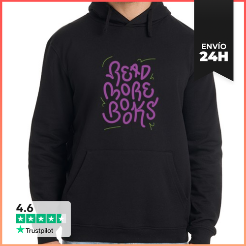 Sudadera Unisex Con Capucha Leer Más Libros LaTostadora - latostadora.com - Modalova