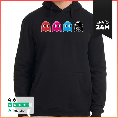 Sudadera Unisex Con Capucha Darth Pac-man LaTostadora - latostadora.com - Modalova