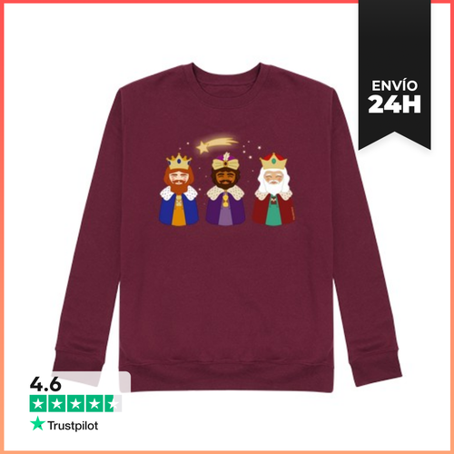 Sudadera Unisex Kokeshis Reyes Magos LaTostadora - latostadora.com - Modalova