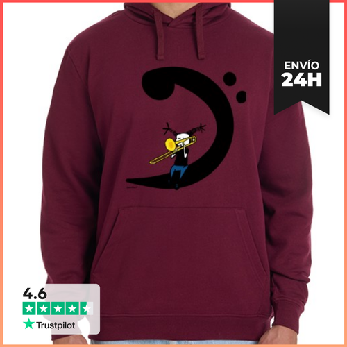 Sudadera Unisex Con Capucha Trombone Life LaTostadora - latostadora.com - Modalova