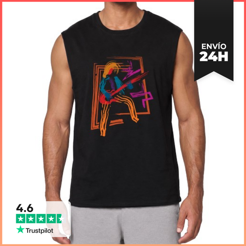Camiseta Sin Mangas Músico Guitarrista De Hard Rock LaTostadora - latostadora.com - Modalova