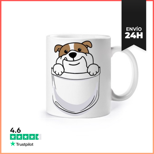 Taza Pequeño Perro Bulldog En El Bolsillo LaTostadora - latostadora.com - Modalova