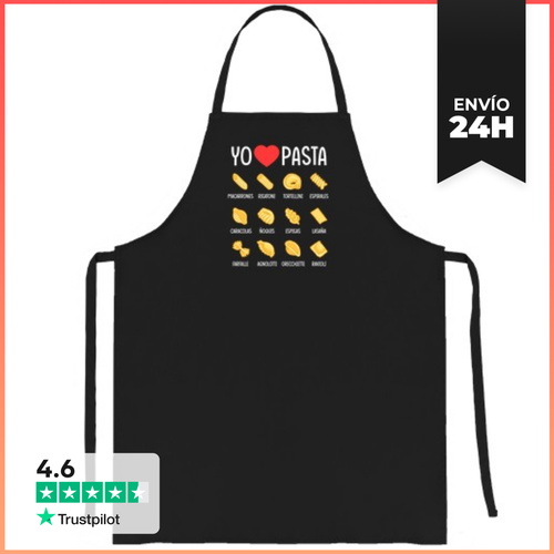 Delantal I Love Pasta Tipos De Pasta Comida Amor Cocina Italia - latostadora.com - Modalova