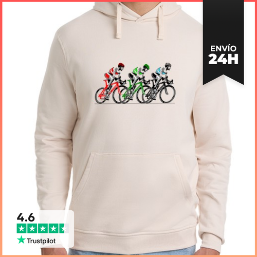 Sudadera Unisex Con Capucha Pelotón De Ciclistas LaTostadora - latostadora.com - Modalova