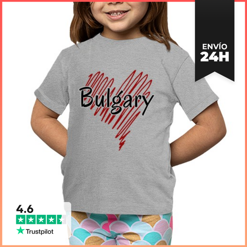 Camiseta Clásica Para Niños Amo Bulgaria, Orgullo Bulgaro - latostadora.com - Modalova