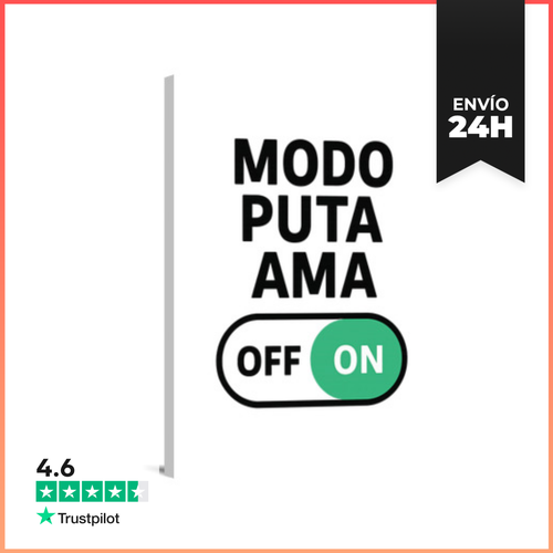 Lienzo Vertical Puta Ama LaTostadora - latostadora.com - Modalova
