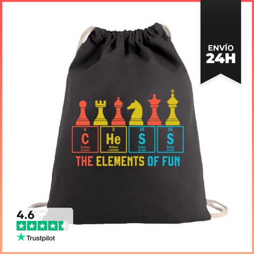 Mochila Saco Con Cuerdas Ajedrez Tabla Periodica Jaque Mate - latostadora.com - Modalova