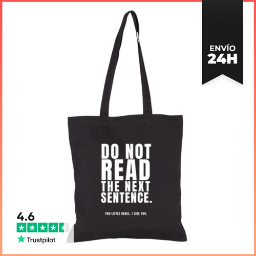 Bolsa De Tela No Leas La Siguiente Frase Pequeño Rebelde - latostadora.com - Modalova