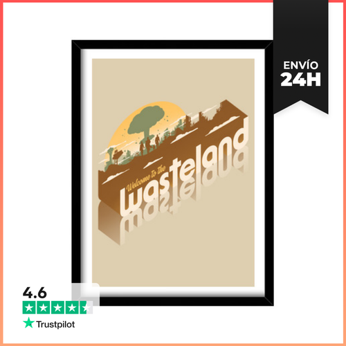 Cuadro Con Marco Vertical Sunset Wasteland LaTostadora - latostadora.com - Modalova