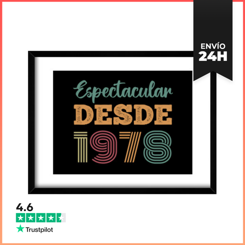 Cuadro Con Marco Horizontal ESPECTACULAR DESDE 1978 LaTostadora - latostadora.com - Modalova