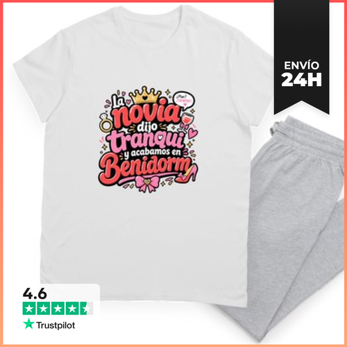Pijama La Novia Dijo Tranqui Y Acabamos En Benidorm LaTostadora - latostadora.com - Modalova