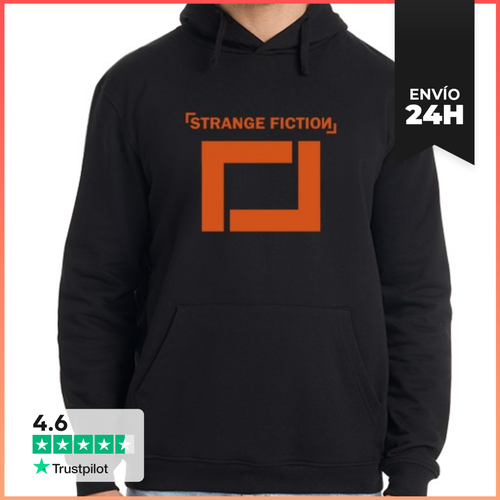 Sudadera Unisex Con Capucha Sudadera Negra Con Logo Naranja - latostadora.com - Modalova