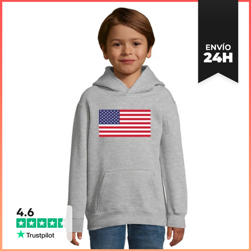 Sudadera Para Niños Con Capucha Bandera De EEUU LaTostadora - latostadora.com - Modalova