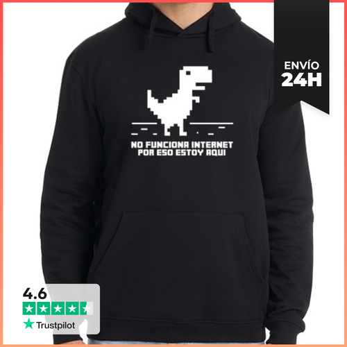 Sudadera Unisex Con Capucha No Funciona Internet LaTostadora - latostadora.com - Modalova