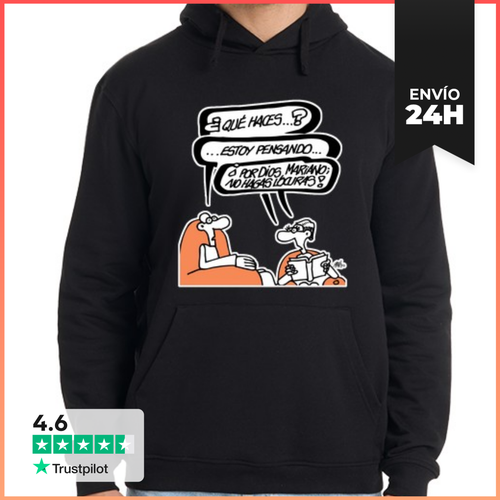 Sudadera Unisex Con Capucha Mariano, No Hagas Locuras LaTostadora - latostadora.com - Modalova