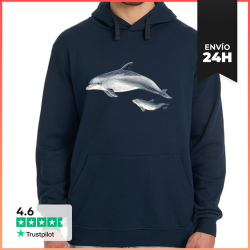 Sudadera Unisex Con Capucha Jersey Hombre Delfin Mular - latostadora.com - Modalova