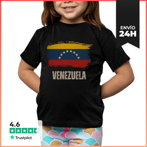 Camiseta Clásica Para Niños Bandera Grunge De Venezuela, Amo - latostadora.com - Modalova