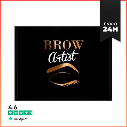 Cuadro Con Marco Horizontal Regalo De Microblading Para Artista - latostadora.com - Modalova