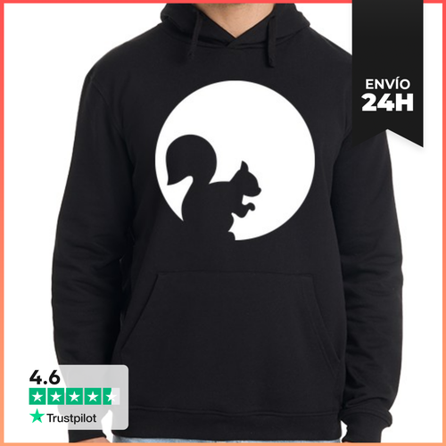 Sudadera Unisex Con Capucha Luna Ardilla LaTostadora - latostadora.com - Modalova