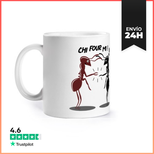 Taza Chi Cuatro Mi Piedra Hoja Tijera Hormiga LaTostadora - latostadora.com - Modalova