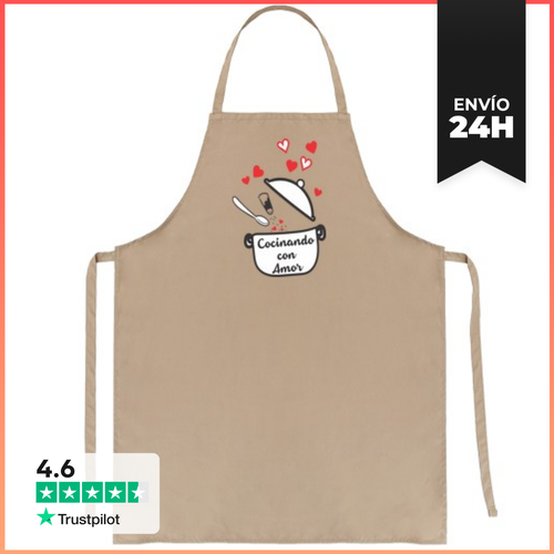 Delantal COCINANDO CON AMOR LaTostadora - latostadora.com - Modalova