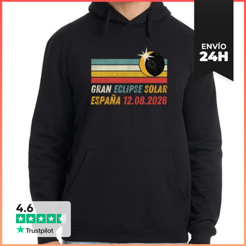 Sudadera Unisex Con Capucha Gran Eclipse Solar Europeo España - latostadora.com - Modalova