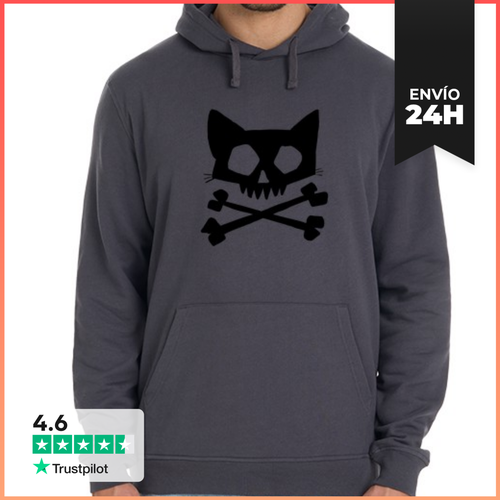 Sudadera Unisex Con Capucha Barbanegra Logo Negro Chico Sudadera - latostadora.com - Modalova