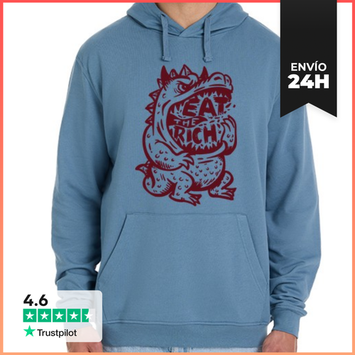 Sudadera Unisex Con Capucha Eat The Rich LaTostadora - latostadora.com - Modalova