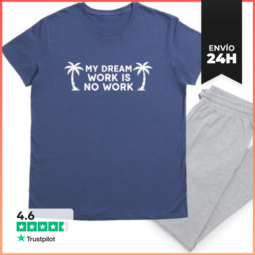 Pijama Mi Trabajo Soñado Es No Trabajar LaTostadora - latostadora.com - Modalova