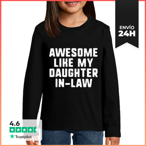 Camiseta Manga Larga Para Niños Increíble Como El Padre De Mi - latostadora.com - Modalova