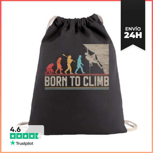 Mochila Saco Con Cuerdas Nacido Para Escalar Escalar Escalar - latostadora.com - Modalova