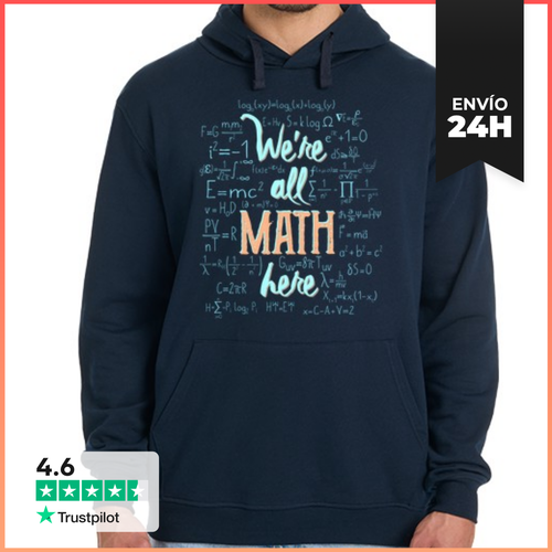 Sudadera Unisex Con Capucha We're All Are MATH Here LaTostadora - latostadora.com - Modalova