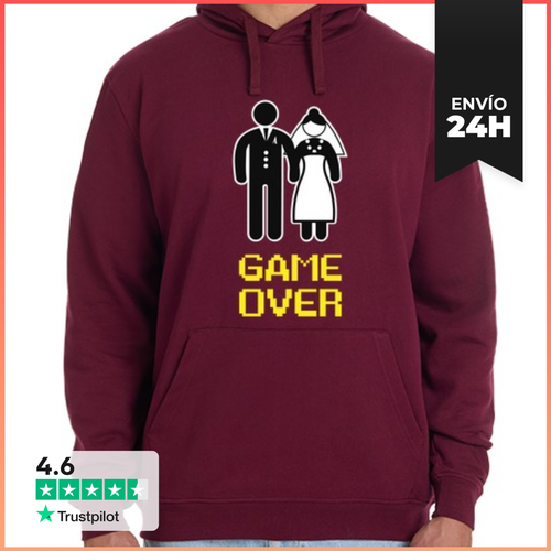 Sudadera Unisex Con Capucha Despedida De Soltero (GAME OVER) - latostadora.com - Modalova