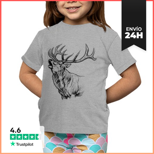 Camiseta Clásica Para Niños Ciervo LaTostadora - latostadora.com - Modalova