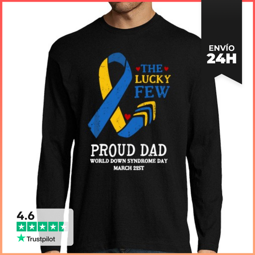 Camiseta Hombre Manga Larga Día Del Síndrome De Down 21 De Marzo - latostadora.com - Modalova