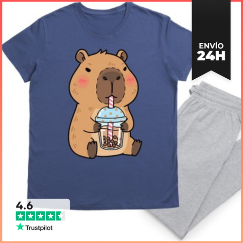 Pijama Capibara Con Té Y Estilo Tranquilo LaTostadora - latostadora.com - Modalova