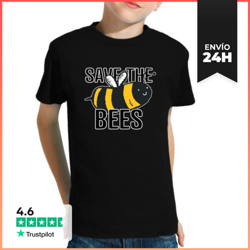 Camiseta Clásica Para Niños Salvar A Las Abejas Abeja Divertida - latostadora.com - Modalova