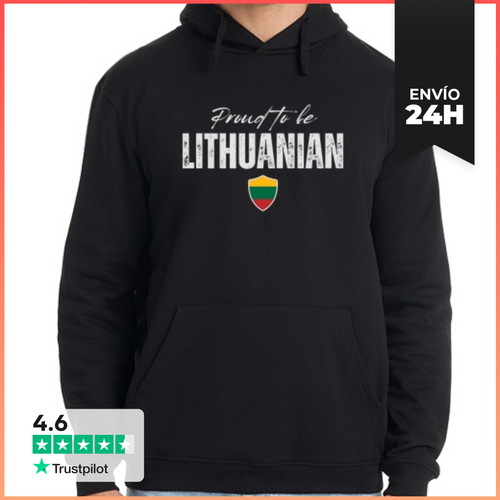 Sudadera Unisex Con Capucha Lituano Orgulloso, Hecho En Lituania - latostadora.com - Modalova