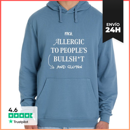 Sudadera Unisex Con Capucha Allergic To Gluten Sudadera Capucha - latostadora.com - Modalova