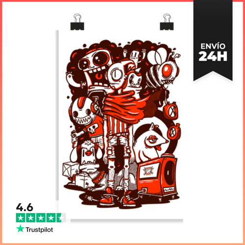 Póster Vertical La Tripulación Del Caos LaTostadora - latostadora.com - Modalova