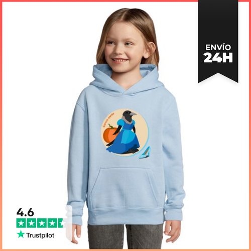 Sudadera Para Niños Con Capucha Corneja Cenicienta - Corvus - latostadora.com - Modalova