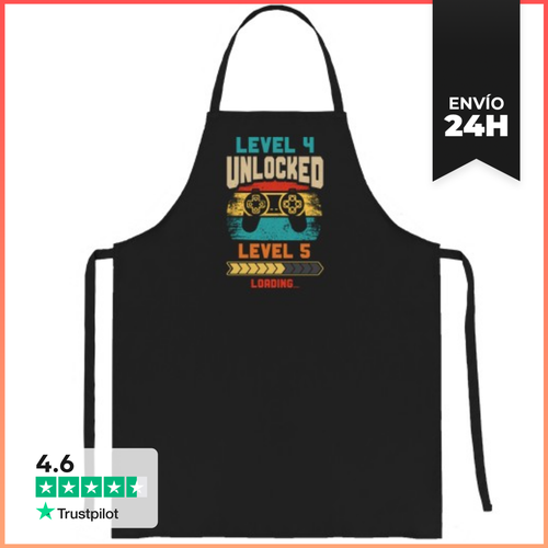 Delantal LEVEL 4 UNLOCKED LEVEL 5 LOADING LaTostadora - latostadora.com - Modalova