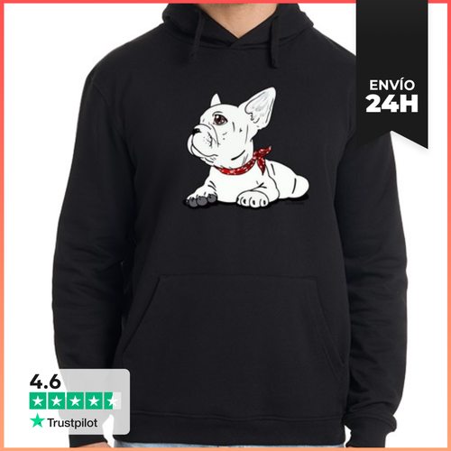 Sudadera Unisex Con Capucha Bulldog Francés. LaTostadora - latostadora.com - Modalova