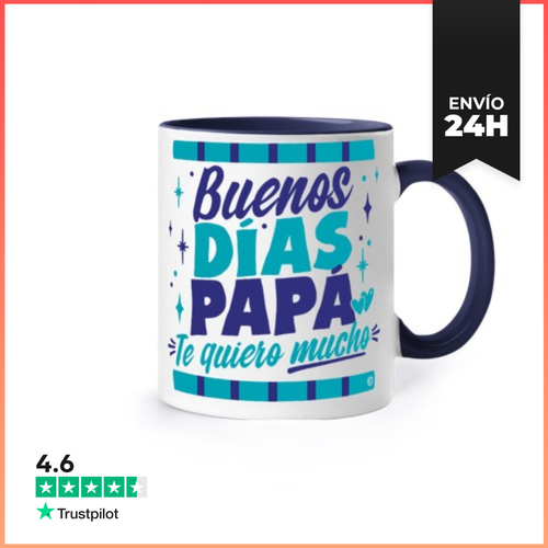 Taza De Colores Buenos Días Papá. Te Quiero Mucho LaTostadora - latostadora.com - Modalova