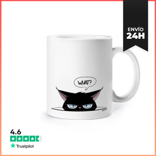 Taza Black Grumpy Cat LaTostadora - latostadora.com - Modalova