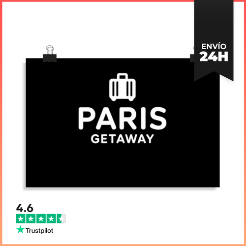 Póster Horizontal Escapada A París Viaje Francia Torre Eiffel - latostadora.com - Modalova