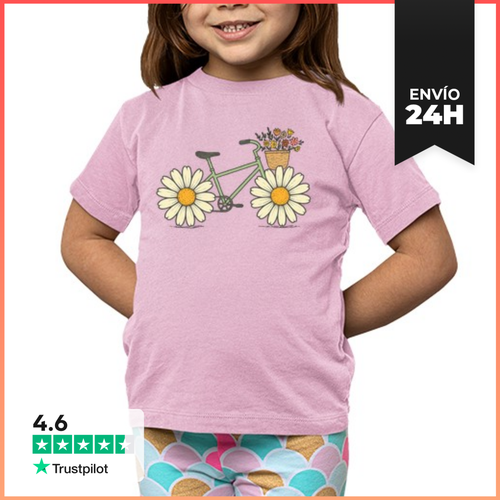 Camiseta Clásica Para Niños Flor De Bicicleta LaTostadora - latostadora.com - Modalova