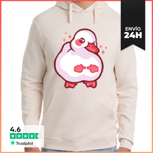 Sudadera Unisex Con Capucha Dedos De Pato Tímido Tocando - latostadora.com - Modalova