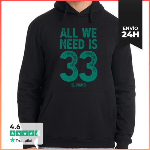 Sudadera Unisex Con Capucha ALL WE NEED IS 33 F1 LaTostadora - latostadora.com - Modalova