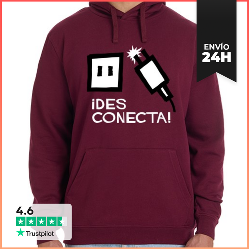 Sudadera Unisex Con Capucha ¡Desconecta! LaTostadora - latostadora.com - Modalova